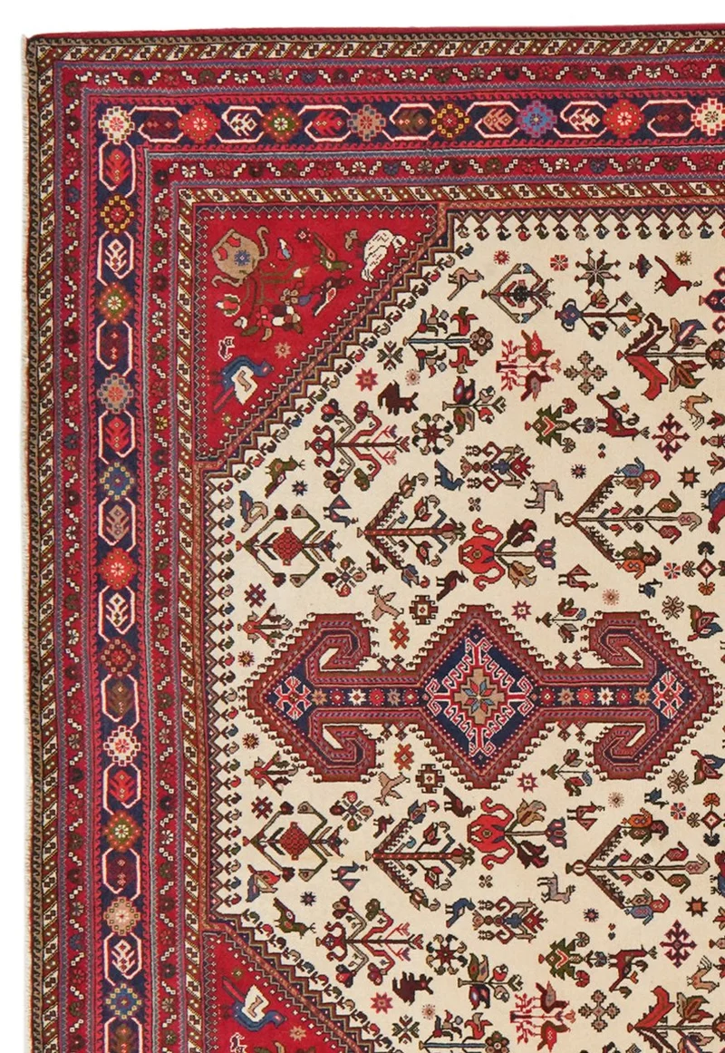 Nasrabad · Handgeknüpft – Beige, 312x204 cm