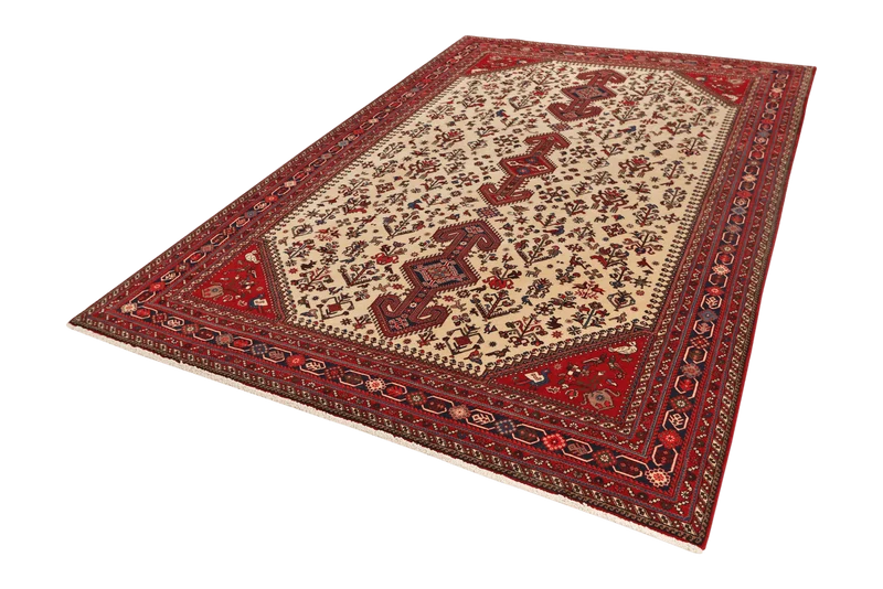 Nasrabad · Handgeknüpft – Beige, 312x204 cm