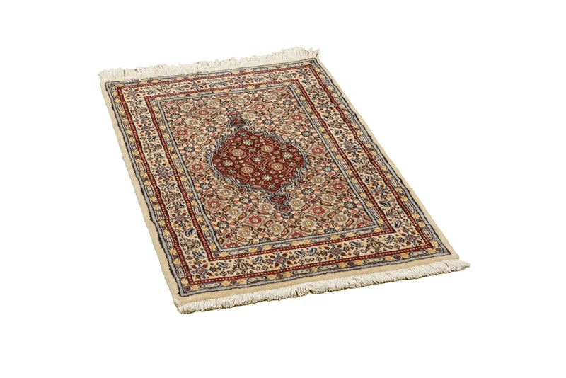 Moud Mahi · Handgeknüpft – Beige, 87x58 cm