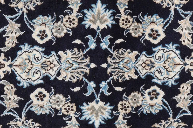 Nain 12La · Handgeknüpft – Blau, 197x78 cm