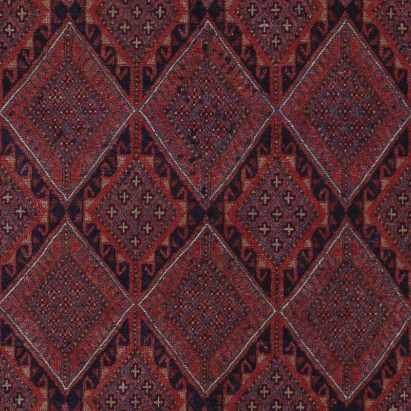 Kelim Afghan Teppich 139x200cm - dunkelrot