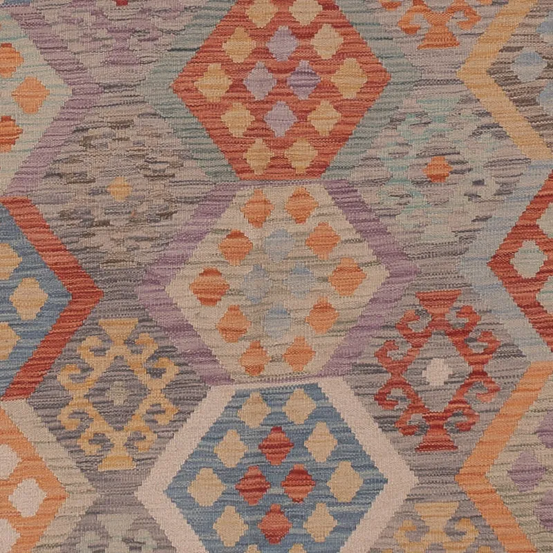 Kelim Maimene Teppich 256x350cm - mehrfarbig
