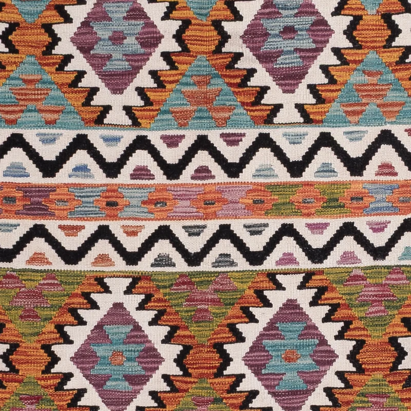 Kelim Maimene Teppich 183x245cm - mehrfarbig