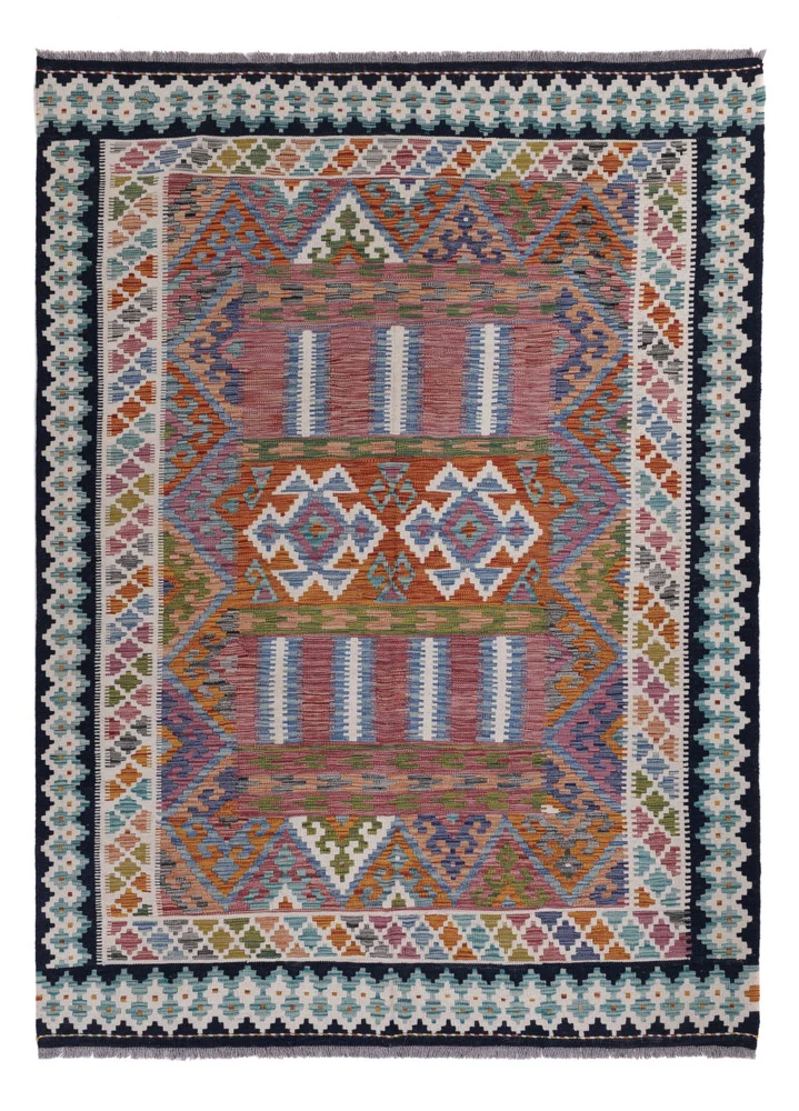 Kelim Maimene Teppich 178x248cm - mehrfarbig