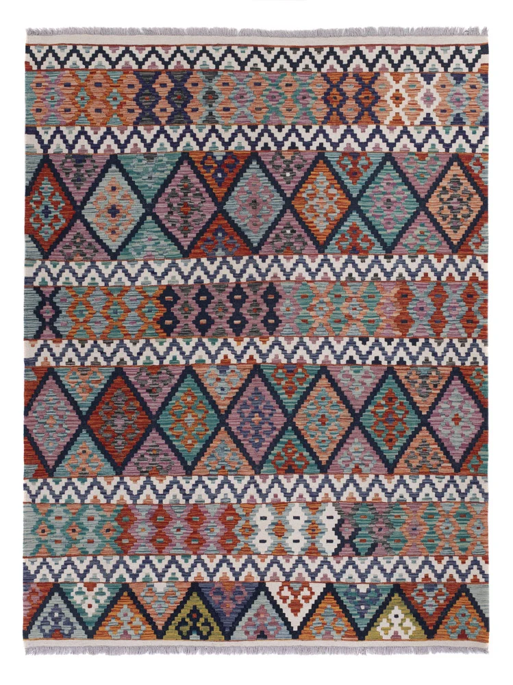 Kelim Maimene Teppich 185x241cm - mehrfarbig