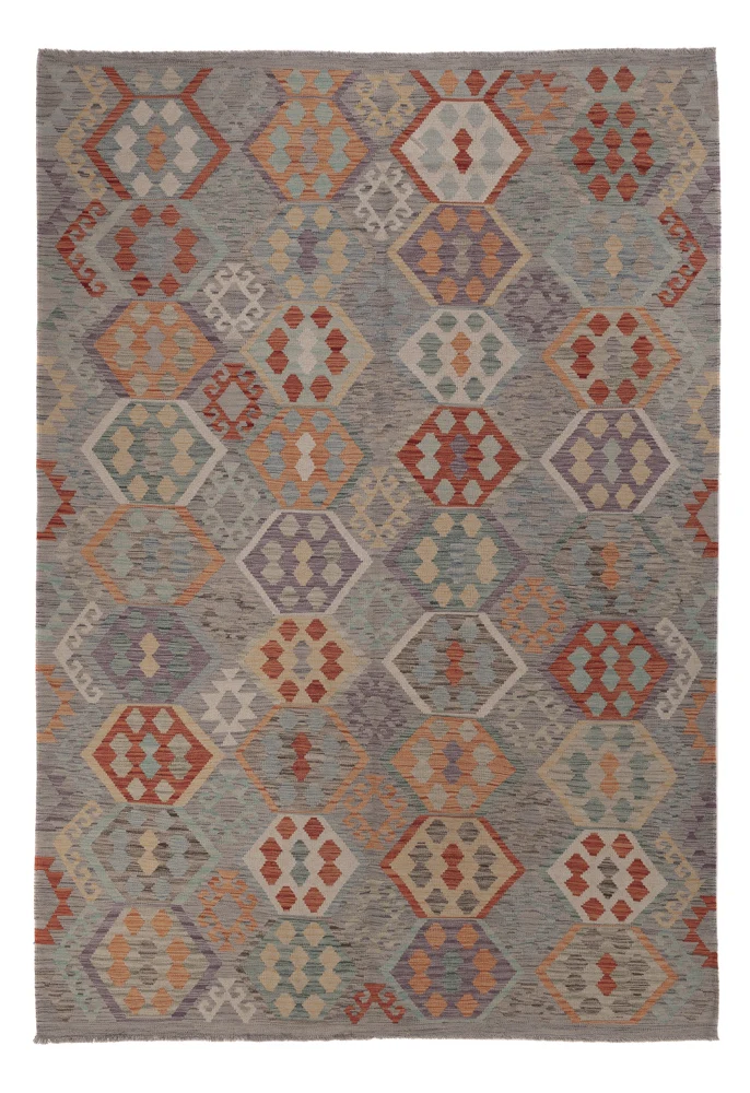 Kelim Maimene Teppich 203x294cm - mehrfarbig
