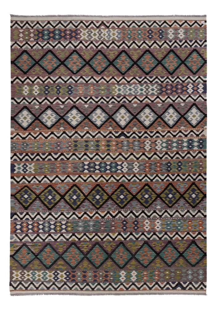 Kelim Maimene Teppich 203x288cm - mehrfarbig