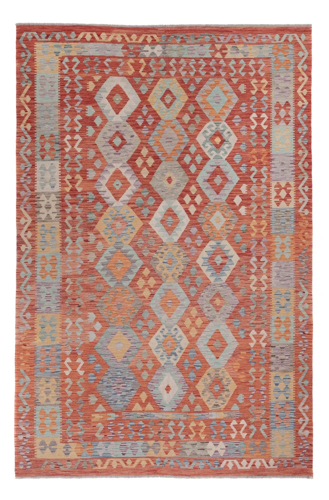 Kelim Maimene Teppich 197x295cm - mehrfarbig