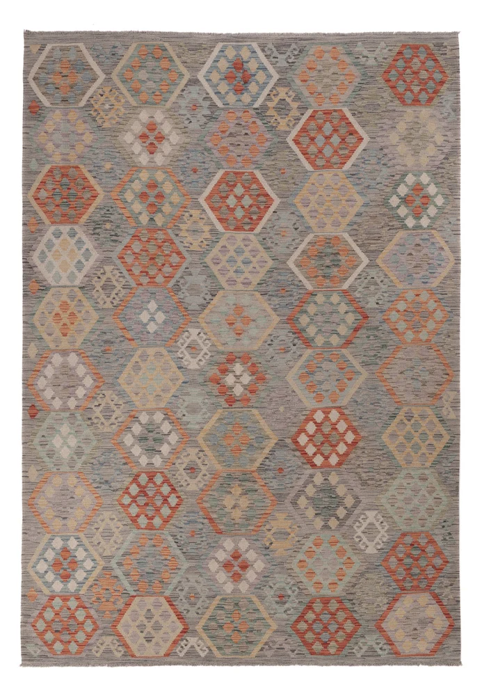 Kelim Maimene Teppich 203x288cm - mehrfarbig