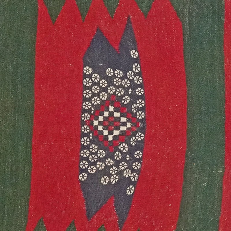 Sofreh Afshar · Handgewebt – Rot, 116x114 cm