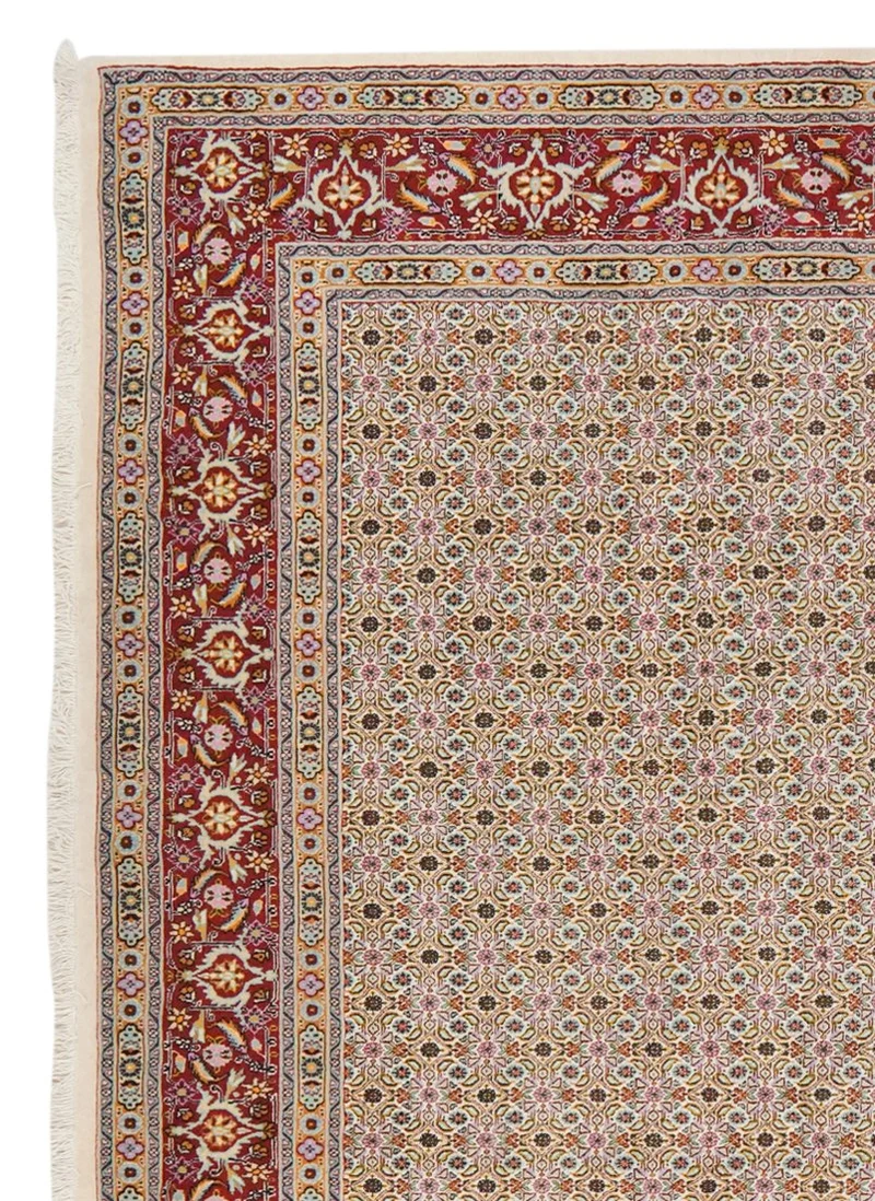 Moud Mahi · Handgeknüpft – Beige, 348x243 cm