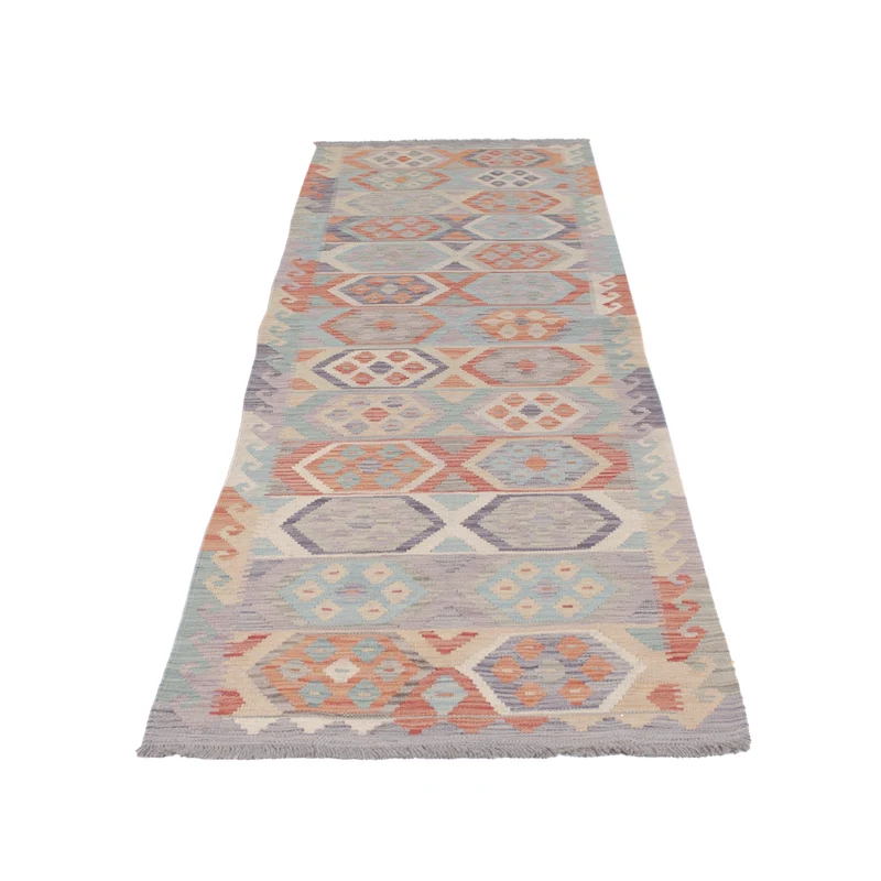 Kelim Maimene Teppich 79x302cm - mehrfarbig