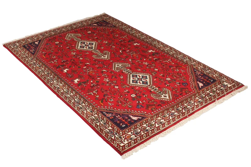 Nasrabad · Handgeknüpft – Rot, 219x145 cm
