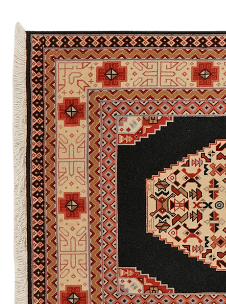Tabriz 50 Raj · Handgeknüpft – Blau, 202x75 cm