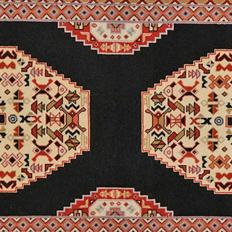 Tabriz 50 Raj · Handgeknüpft – Blau, 202x75 cm