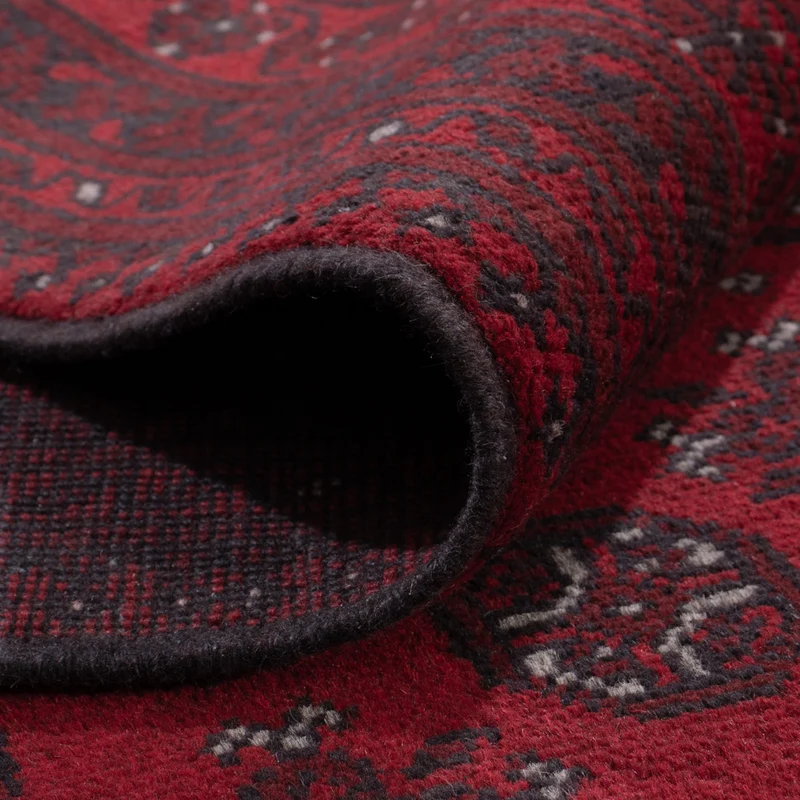 Afghan Teppich - Filpa - 200 x 292 cm - dunkelrot
