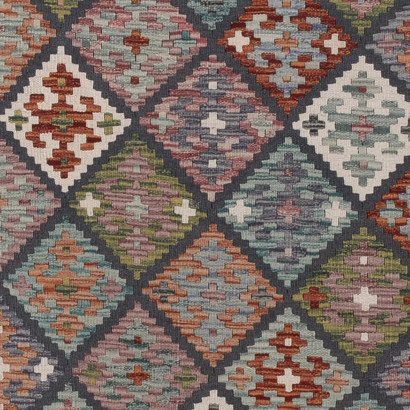 Kelim Maimene Teppich 206x300cm - mehrfarbig