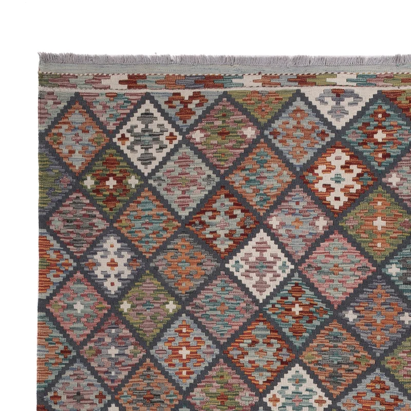 Kelim Maimene Teppich 206x300cm - mehrfarbig