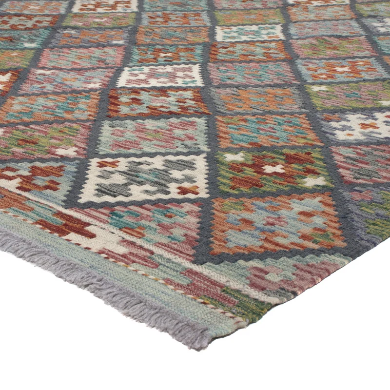 Kelim Maimene Teppich 206x300cm - mehrfarbig