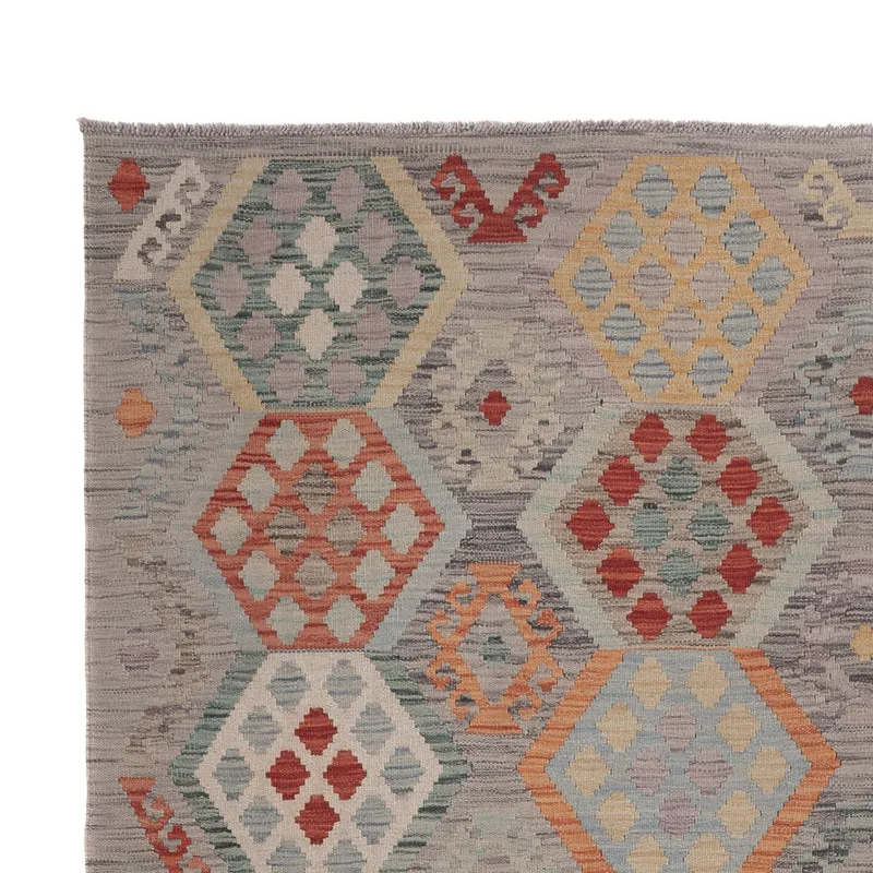 Kelim Maimene Teppich 205x299cm - mehrfarbig