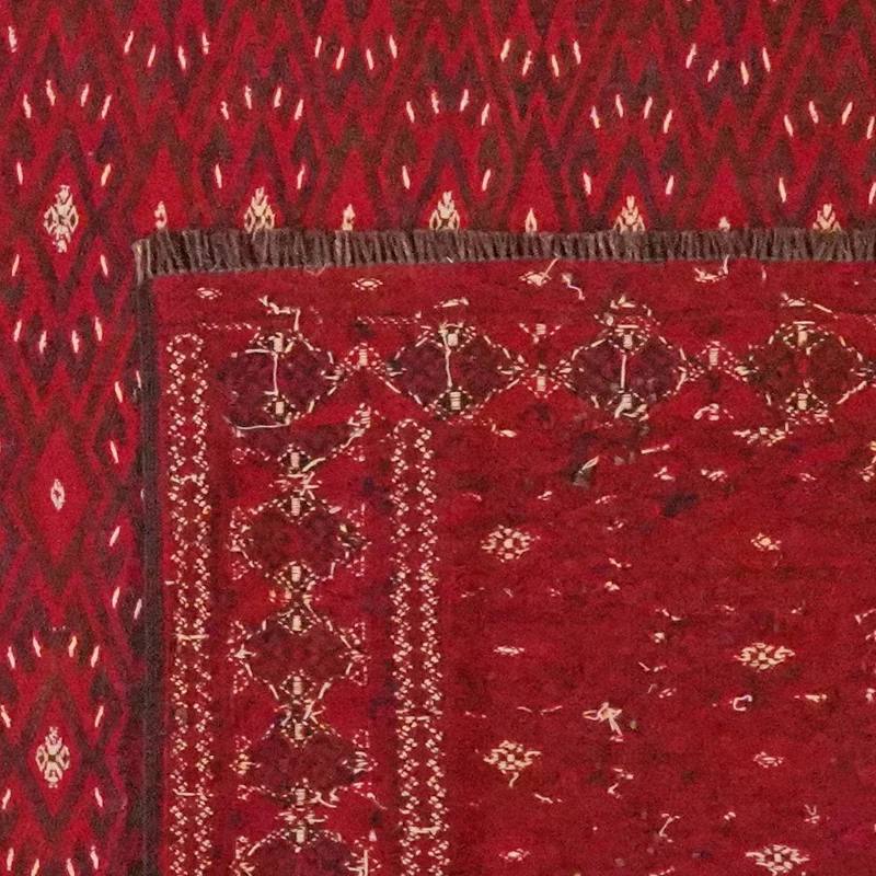 Kelim Turkman · Handgewebt – Rot, 345x220 cm