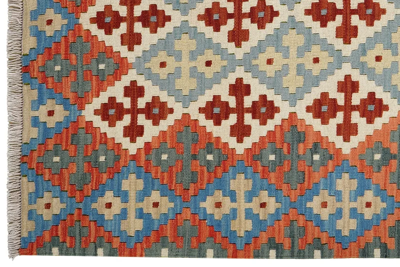 Kelim Gashgai · Handgewebt – Blau, 173x132 cm