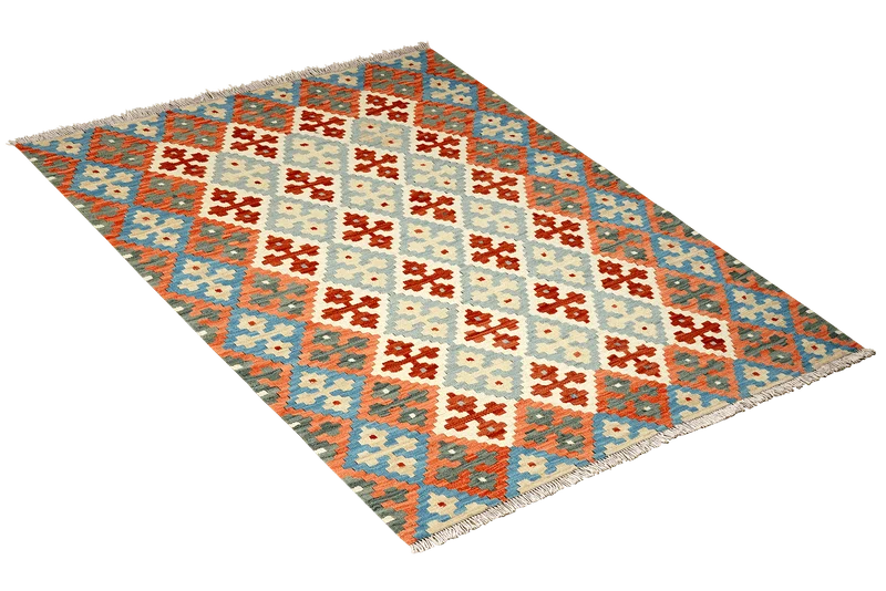 Kelim Gashgai · Handgewebt – Blau, 173x132 cm
