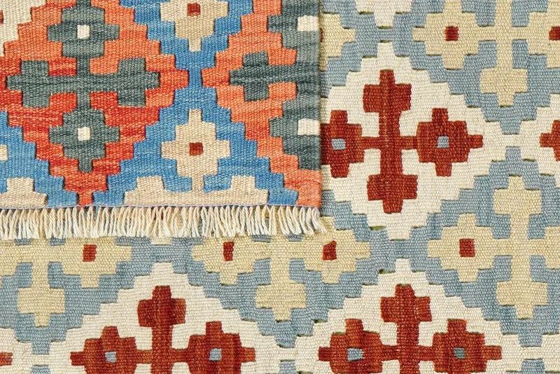 Kelim Gashgai · Handgewebt – Blau, 173x132 cm