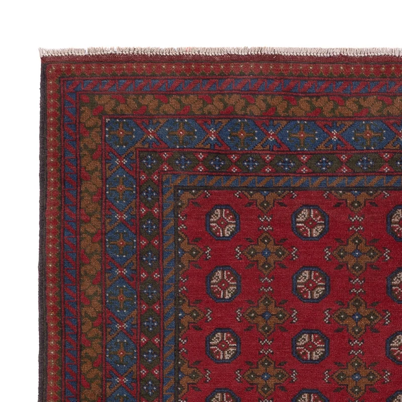 Afghan Teppich - Filpa - 152 x 196 cm - dunkelrot