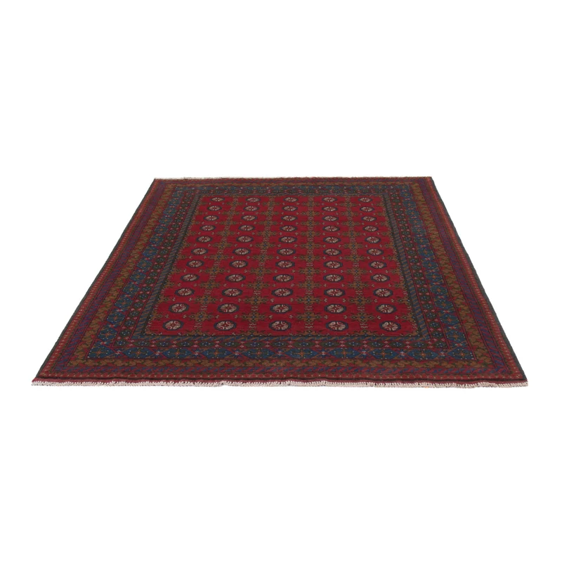 Afghan Teppich - Filpa - 152 x 196 cm - dunkelrot