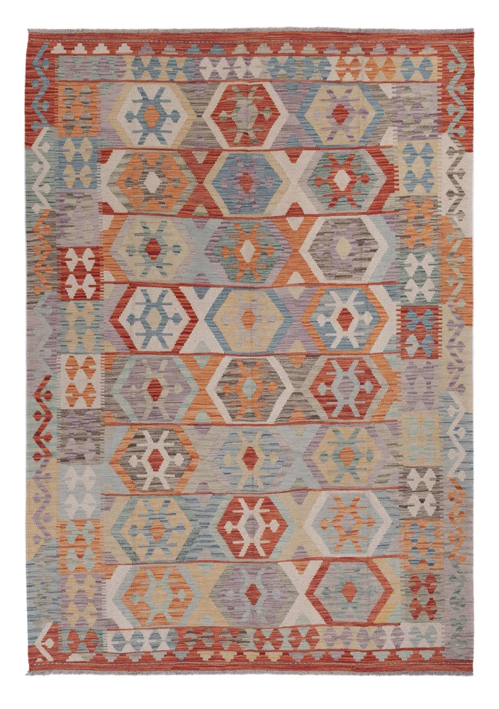 Kelim Maimene Teppich 180x249cm - mehrfarbig