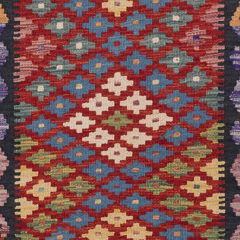 Kelim Maimene Teppich 60x200cm - mehrfarbig
