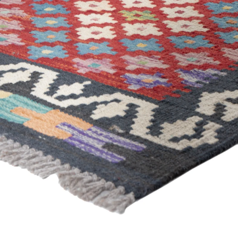 Kelim Maimene Teppich 60x200cm - mehrfarbig