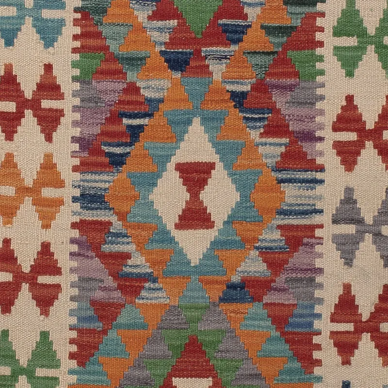 Kelim Maimene Teppich 76x209cm - mehrfarbig