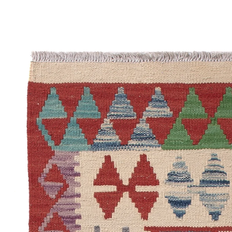 Kelim Maimene Teppich 76x209cm - mehrfarbig