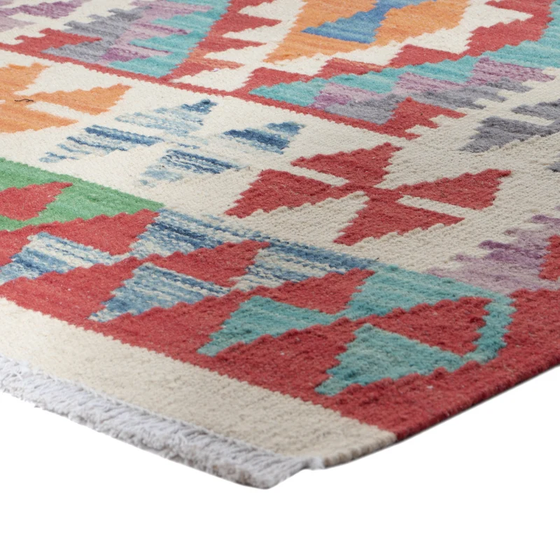 Kelim Maimene Teppich 76x209cm - mehrfarbig