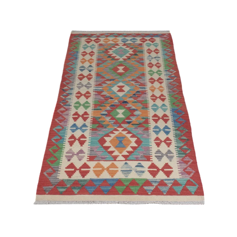 Kelim Maimene Teppich 76x209cm - mehrfarbig