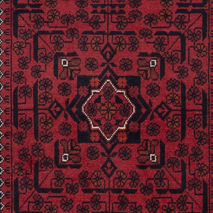 Khal Mohammadi Teppich 80x292cm - Orientteppich - dunkelrot