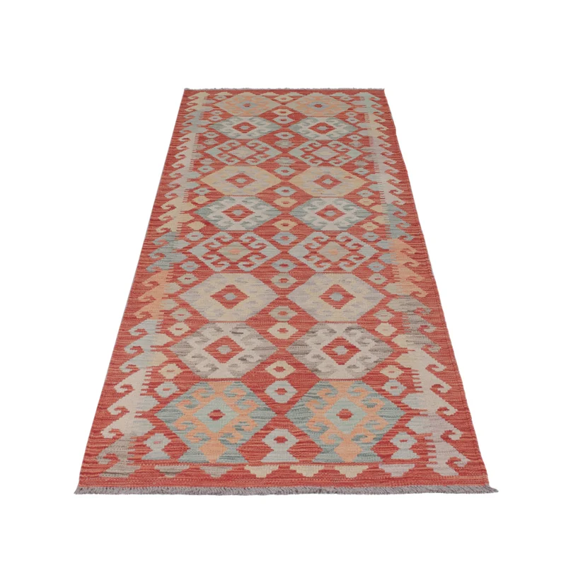 Kelim Maimene Teppich 80x290cm - mehrfarbig