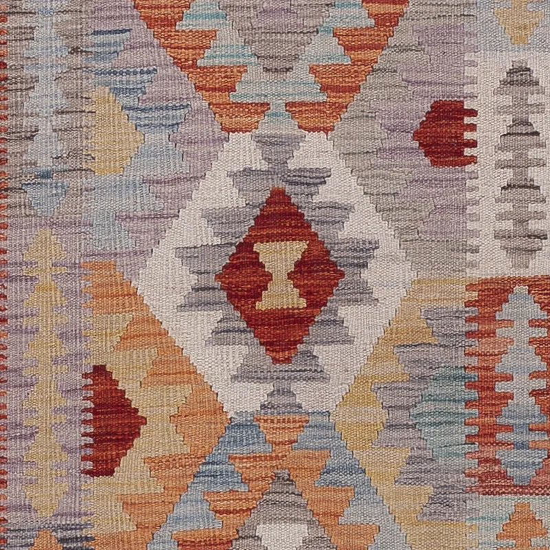 Kelim Maimene Teppich 79x290cm - mehrfarbig