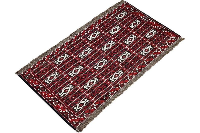 Kelim Turkman · Handgewebt – Rot, 50x116 cm