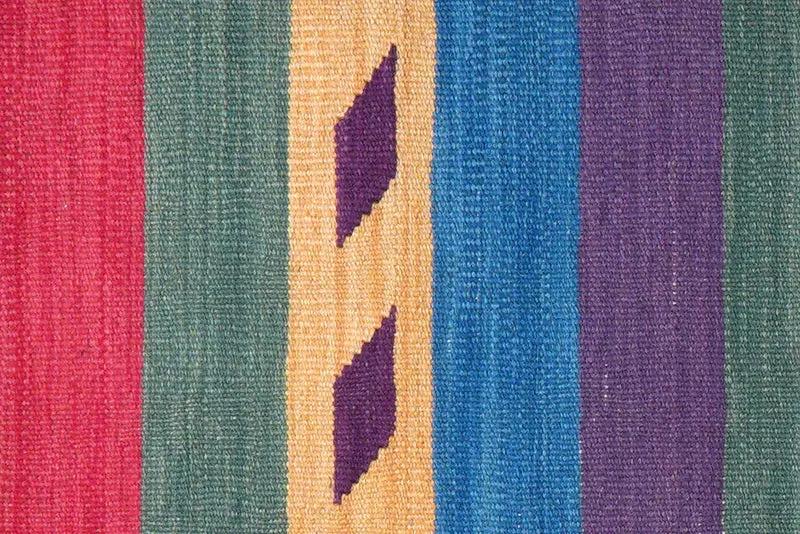 Kelim Gashgai · Handgewebt – Bunt, 203x64 cm