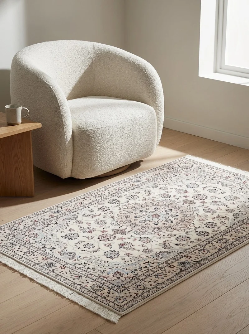 Nain 6La · Handgeknüpft – Beige, 158x105 cm