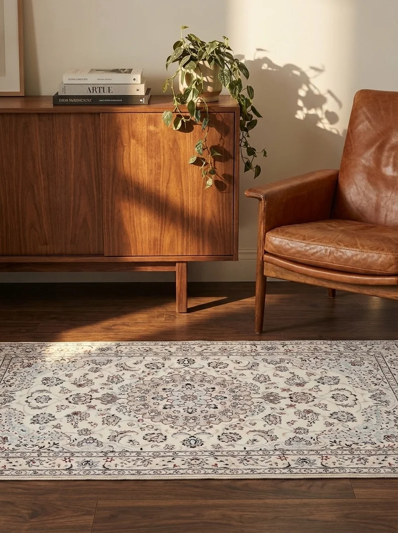 Nain 6La · Handgeknüpft – Beige, 158x105 cm