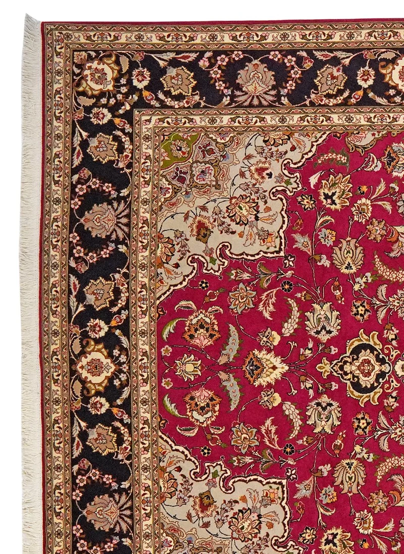 Tabriz 50 Raj · Handgeknüpft – Rot, 294x201 cm
