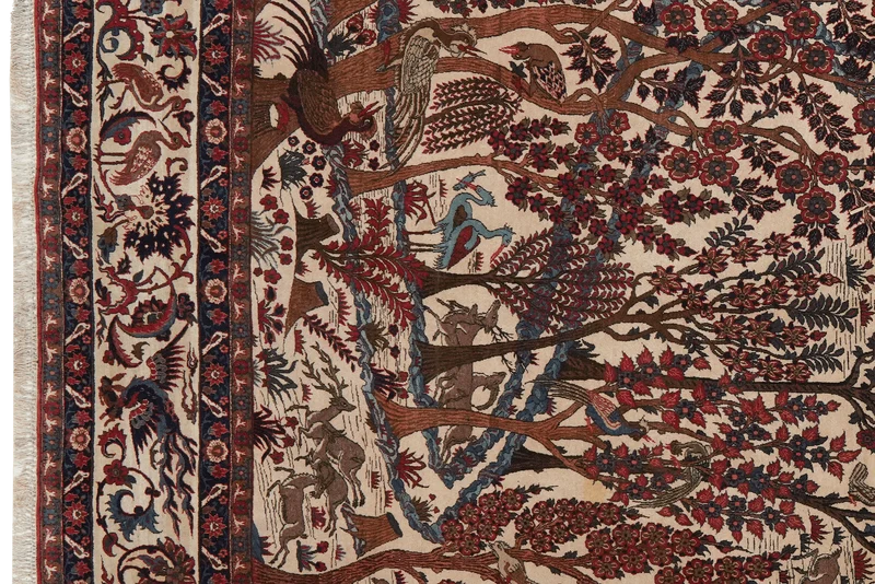 Isfahan · Handgeknüpft – Braun, 322x212 cm