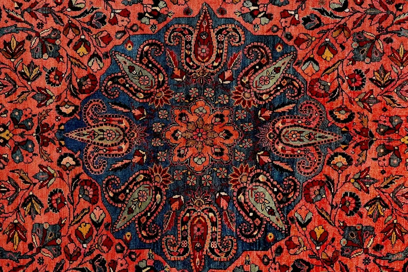 Bidjar · Handgeknüpft – Orange, 210x141 cm
