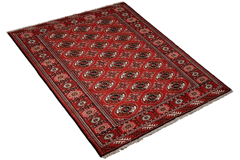 Turkman · Handgeknüpft – Rot, 193x132 cm