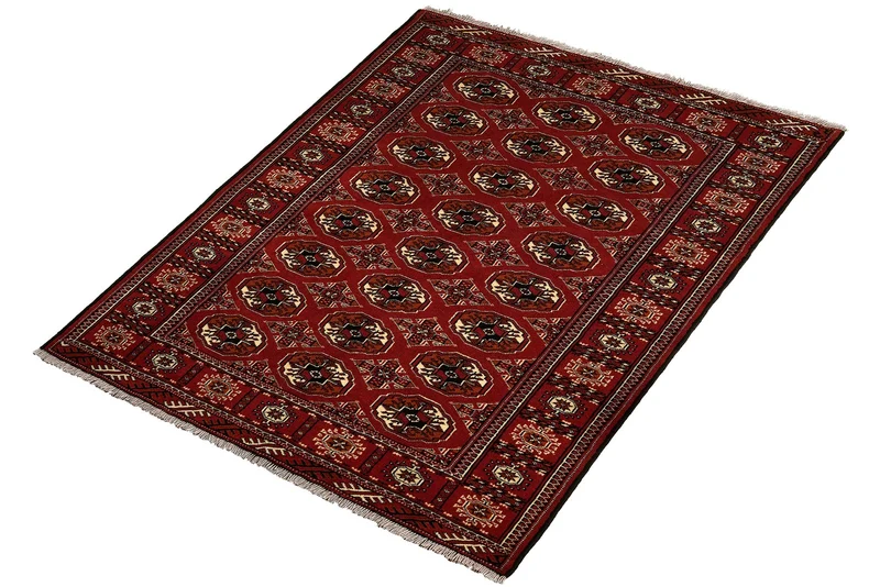 Turkman · Handgeknüpft – Rot, 193x132 cm