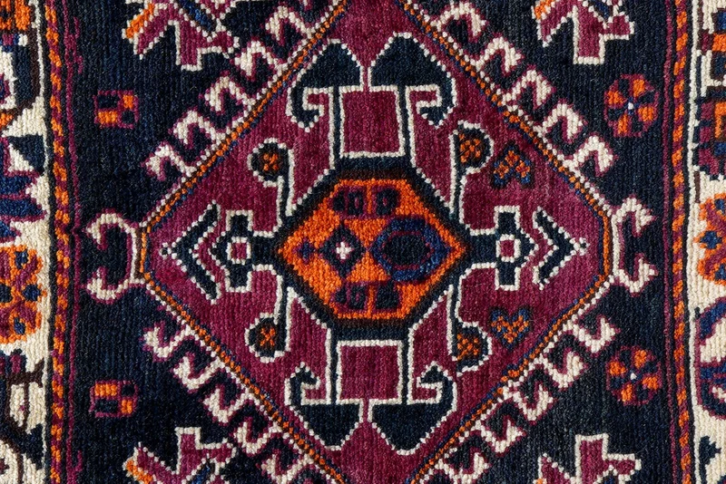 Gashgai · Handgeknüpft – Blau, 52x70 cm